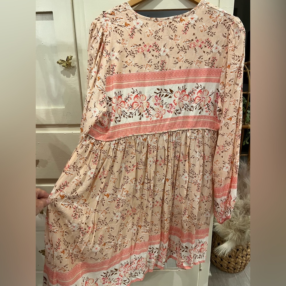 R.Vioimos Pink Floral Bsbydoll Dress - Picture 8 of 8